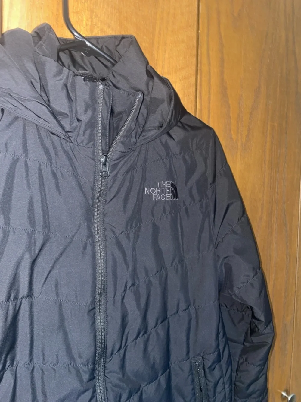 The North Face Black Hooded Puffer Jacket